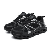 Mens Running Shoes Black Red Yellow Athletic Sneakers Hollow Blade Sole Breathable Mesh Walking Trainers Fashion Sports Footwear