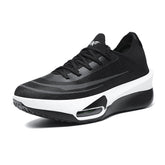 New Breathable Knit Upper Lightweight Marathon Running Sneakers with Air Cushion Technology for Comfort & Shock Absorption