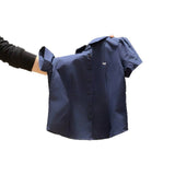 Korean Preppy Polo Tee Butterfly Embroidered Short Sleeve Top for Women