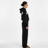 Winter Knitting Tracksuit Set Oversized Zip Hoodie Straight Leg Pants Women Casual Eco-Friendly Breathable