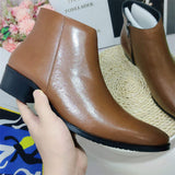 Genuine Leather High Quality Dress Shoes Handsome Classy Formal Leather Boots for Men