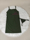 Summer Sleeveless Vestidos Women Spaghetti Strap Dresses Female High Waist Sheath Club Dress Short Solid Sexy Dress