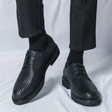 Pointed Toe Rubber Sole Black Brown Wedding Footwear Formal Classy Casual Dress Shoes for Men