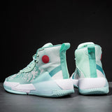 Professional Men Outdoor Sport Sneakers Breathable Blank Mesh High Top Women Basketball Shoes