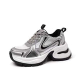 High Quality Women Sneakers High Heel Sneakers Height Increasing Female Casual Chunky Sneakers With Heel Shoes