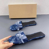 Women's Casual Babouche Open-Back Slide Sandals - Cute and Comfortable Flat Slippers for Ladies
