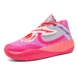 Breathable Mesh Basketball Shoes with Cushioned High Traction Sole Lightweight Basketball Sneakers for Indoor Outdoor Play