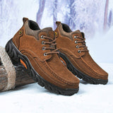 Chausure Pour Homme Cow Suede Genuine Leather Men Waterproof Hiking Sneakers Outdoor Trekking Shoes Men
