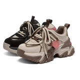 Spring New Thick Sole Platform Casual Running Shoe Chunky Women Sneakers