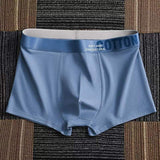 Cotton Stretch Mens Boxer Briefs Soft Breathable Trunk Boxer Shorts Underpant Mid Waist Cotton Men's Underwear