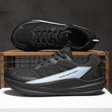Mens Olive Green Running Shoes Mesh Walking Sneakers Lightweight Chunky Sole Athletic Trainers for Daily Gym