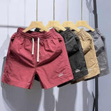 Summer Solid Shorts 2025 Men's Fashion Quick-drying Loose Casual Sports Pants