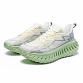 Breathable Mesh Upper TPU Overlays 3D Molded Carbon Height Increasing Sculpted Wave Outsole Flexible Women Men Running Shoes