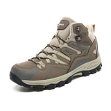 Professional Men Leather Waterproof Sports Hiking Shoes Anti-slip Safety Toe High Top Outdoor Boots for Women