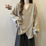 4xl Plus Size Textured Ribbed Cross Design Long Sleeve Top for Women 2025 Spring Autumn New Loose Slimming Base Shirt - Zeprah