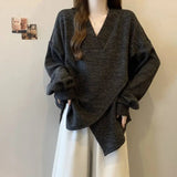 4xl Plus Size Textured Ribbed Cross Design Long Sleeve Top for Women 2025 Spring Autumn New Loose Slimming Base Shirt - Zeprah