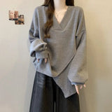 4xl Plus Size Textured Ribbed Cross Design Long Sleeve Top for Women 2025 Spring Autumn New Loose Slimming Base Shirt - Zeprah