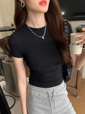 Summer Women's Clothing Versatile T-shirt Wholesale Crop Top
