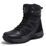 Men's Shoes Tactical Boots Training Boots Training Boots Autumn Winter High-top Laces Large Size Outdoor Hiking Mountaineering
