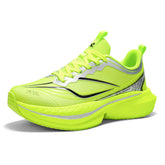 Mens Road Running Shoes Breathable Mesh Sport Sneakers High Elasticity Cushioning Athletic Trainers Non Slip Gym Footwear