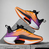 Easy on and off Twist Lock Closure Running Sneakers with Arch Support Cushioning Technology Gradient Midsole for Gym Casual Wear