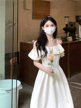 White Off Shoulder Ruffle Maxi Dress Spaghetti Strap Elegant A-Line Party Dress for Women