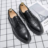 Lace up Men Brogue Shoes Fashion Classic Designers Good Quality Dress Shoes Oxfords for Men