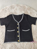 Versatile Tops for Women Casual Popular Women's Clothing Knitted Short Sleeved Tee