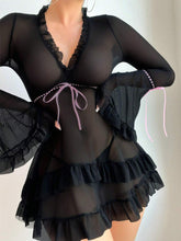 New European and American Style Sexy Lingerie Women's Sexy Lace Mesh Polka Dot Nightgowns, Pajamas Sets