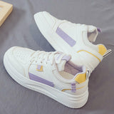 Famous Brands Designer Chaussures Pour Femme White Luxury New Arrival PU Women's Fashion Sneakers