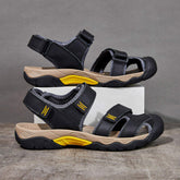 Best Grade Pure Full Grain Leather Material Durable Structure Comfortable Summer Genuine Leather Sandals for Men