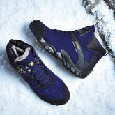 Customized Support Professional Sepatu Gunung Outdoor Cow Leather Men Waterproof Trekking Shoes Hiking