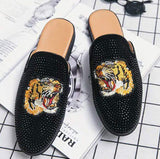 Backless Loafers Fashion Half Shoes Comfortable Summer Slippers Breathable Men Casual Shoes