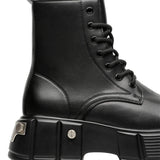 Handsome Design Mechanical Aesthetics Good Quality Fashion Durable Lace up High Heel Ankle Boots for Men
