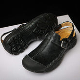 Buckle Strap Summer Beach Casual Shoes Wholesale Durable Genuine Leather Sandals for Men Anti-Slippery