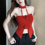 Halter Camisole Women's Outer Wear Summer Thai Sweet Spice Girl Sleeveless Top