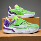 Professional Men Outdoor Sports Sneakers Strap Design Low Cut Blank Mesh Breathable Women Boy Basketball Shoes