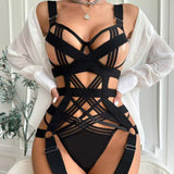Hot Selling European and American Women's Clothing Complex Design Sexy Set