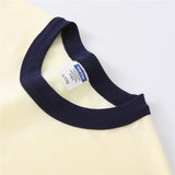 220 Grams Cotton Round Neck Base Shirt Streak Long Sleeve T-shirt Loose-fit Long Sleeve Short Top