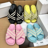 Colorful Candy-Colored Women's Platform Sandals - Low MOQ, Easy Slip-On Style