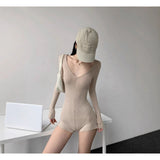 American Style Spice Girl Long-sleeved Pants Women's 2025 New Versatile High Waist Slim-fit Slimming Jumpsuit