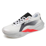 Women Low Top Lightweight Flexible Knit Upper Sport Sneakers Shock Absorbing Men Running Shoes with Support for Dynamic Moves