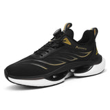Men Casual Sports Sneakers Breathable Blank Mesh Rotary Knob Running Walking Shoes for Women