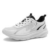 Streamlined Aerodynamic Breathable Mesh Sports Running Shoes with Shock Absorption Lightweight Sole