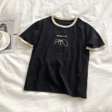 Cheapest Tops for Women Lightweight T-shirt Printed Short-sleeved T-shirt