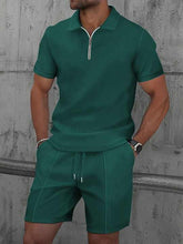 New Quick-drying Men's T-shirt and Short Set Summer Casual Men's Top and Shorts Set Sports Two-piece Set