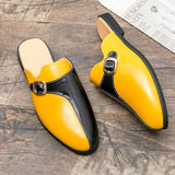 Comfortable Summer Home Slippers Monk Strap Half Loafers Men Casual Dress Shoes