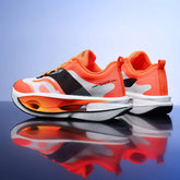 Futuristic Vibrant Design High Performance Athletic Shoes with Shock-Absorbing Sole Durable Rubber Outsole for All Terrains