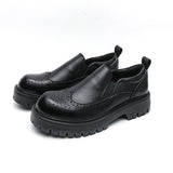 Latest Design Low Cut Thick Sole Good Looking Durable Brogue Dress Shoes+Slip on Fancy Men Formal Wedding Shoes