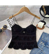 Women Camisole Chest Pads Summer Thin Ice Silk Crop Top Solid Color Female Women'S Tank Top
